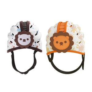 Casco de seguridad para bebé, protección para la cabeza, sombrero, parachoques de dibujos animados, seguridad transpirable para niños pequeños que caminan gateando 240116