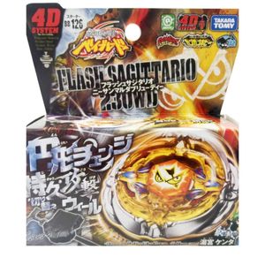 Tomy Beyblade Metal Battle Fusion Top BB126 Flash Sagittario 230WD 4D with Light Launcher 240116