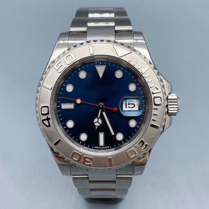 Factory Top Men's Luxury Best Quality 904 Steel 40mm 116622 Steel 3135 Rörelse Mekanisk Automatisk lyx YM Watch Blue Watches