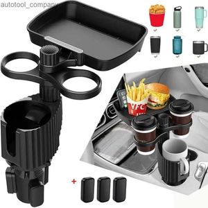 New Car Cup Holder Expander Tray with Detachable Car Cup Holder Tray Car Food Trays for Eating Cup Holder Tray Table for Car