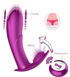 Vibrador de impulso vestível com controle remoto, aquecimento telescópico, calcinha vibratória, brinquedos sexuais adultos para mulheres m5441476