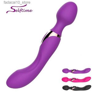 Andra hälsoskönhetsartiklar Kraftfulla vibratorer för kvinnor Magic Wand Body Massage AV Vibrator Toy for Woman Clitoris Stimulator Kvinnlig vuxen Q240117