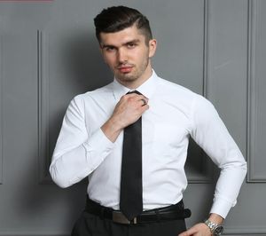 2020 neue Mode Designer Männer Hohe Qualität Klassische Feste Farbe Slim Fit Kleid Hemd Romantische Hochzeit Bräutigam Anzug Hemd für M8569973