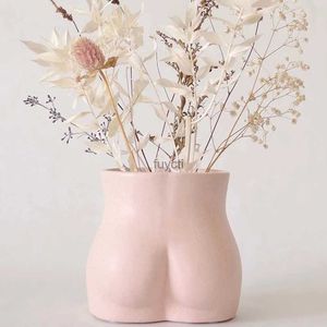 Vasos Corpo Vaso Forma Feminina Butt Planter Booty Vasos para Flores Salpicadas Cerâmica Cheeky Plant Pot Modern Boho Room Decor Escultura YQ240117