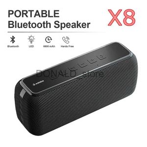 ポータブルスピーカー60W XDOBO X8 BLUETOOTHスピーカーワイヤレスポータブルサブウーファーウォータープルーフTWS 6600MAH強力なデュアルベースAUX FMアウトドアスピーカーJ240117