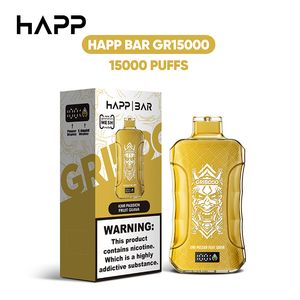 Cool design 15000 Puffs bar Disposable Vape E-Cigarettes 2% 5% E Juice Vaper prefilled Mesh Coil Desechables vapers 15k Einweg Vapes eu