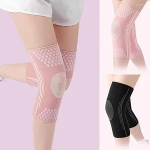 Diz pedleri 1 pair eklem ağrı kesici sıkıştırma, kaymaz fitness koruyucusu elastik kneepad nefes alabilen diş telleri kadınlar