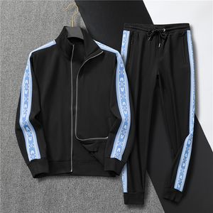 2024 Men's Hooded Coat Designer Open Shirt Print Letter Autumn New Fashion Women's Shirt Casual Set Long sleeved Sweater Long Pants Small Feet Two Piece Set M-XXXL