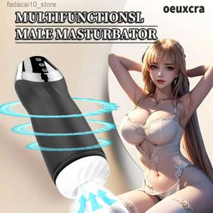 Outros itens de beleza de saúde Automático Masculino Chupando Masturbador Copo Masturbação Vagina para Homens Vibrador Aquecido Máquina de Boquete Produtos Adultos Q240117