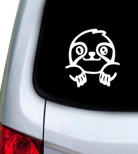 Cute Sloth Vinyl Car Sticker Decor Funny Animals Sloth Laptop Decals for Apple MacBook Air Pro Decoration2539264