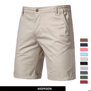 Men'S Shorts B Mens Shorts New Summer 100% Cotton Solid Men High Quality Casual Business Social Elastic Waist 10 Colors Beach Plus Si Dhfmt