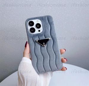 Designer TEON CASE Modna Fluavy Grain P Case na iPhone 14 Pro Max Plus 13 12 11 Luksusowy różowy pluszowy okładka powłoka 56037419