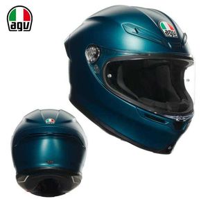 Full Face Open New AGV Motorcykelhjälm KS Full Helmet Four Seasons Mane and Female Cycling Motorcykel Full Cover Running Helmet Anti Fog Lightweight Z6A7