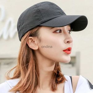 Top Caps Nefes Alabilir Hızlı Kuru Beyzbol Kapağı Örgü Güneş Şapkası Golf Tenis Kapağı Açık Hava Sporları İçin Yürüyüş Kampı Erkekler İçin Kamarlar Kadın YQ240117