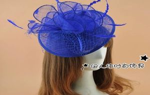 Simple Wedding Bridal Hats Party Cocktail Women Fascinator Party Wedding Feather Veil Hat Hair Clip Valentine Day Gift Fascinator 3529423