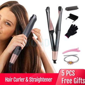 Curler Curler Curler 2 في 1 حلزوني Curling Iron Professional Fashioners أدوات تصميم الأزياء وصلت 240116