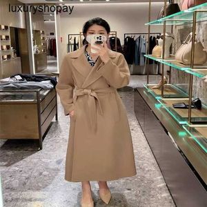 Maxmaras Womens Cashmere Coats Wrap Coat Camel Hair Wool 23 Elisa Womens Casual Waist Pulling