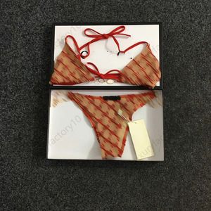 Frauen Stickerei 2 Stücke rote Unterwäsche Dessous Spitze Mesh Schlinge BH Badwear Unterwäsche dreieckige Tanga