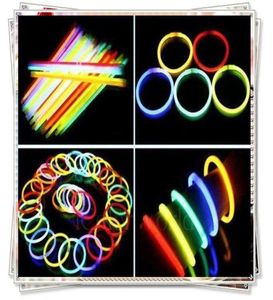 Bastoncini luminosi per bracciale con illuminazione lampeggiante a led da 100 pezzi 012723010