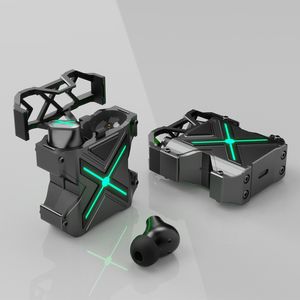 ZK20 Bluetooth V5ゲームヘッドセットメタルスペース倉庫F9 BluetoothヘッドセットTWSノイズリダースヘッドセットバイノーラルコール001