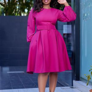 Ofis Lady Aline Elbise Afrika Uzun Elbiseler Kadınlar İçin 2023 Sonbahar Satış Akşam Partisi Yüksek Bel Cobe Femme Plus Boyut Bayanlar 240116