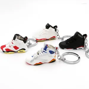 Schlüsselanhänger Exquisite 3D Mini Sneakers Schlüsselanhänger Fans Souvenir Schuhe KeyChain Handy Anhänger Modell Party Geschenke