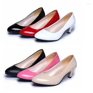 Dress Shoes Wholesale Arrival Womens Kitten-heels Pumps Slip-on Five Colors Office-lady Fancy Evening Party Fashion Court