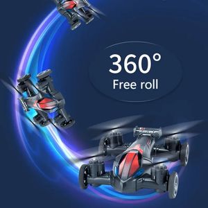 1pc mini drone, dronlar arabalar 2'de 1 oyuncak, bir anahtarla iniş, yükseklik tutma, başsız mod, 360 ° flip, araba modu ile