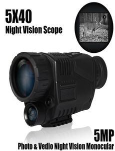 5x40 Digital 5MP Night Vision Telescope Hunting Night Vision Monocular 5 Mega Pixels Rifle Scope1212620