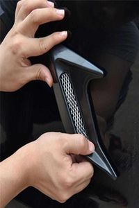 2 pz Car Auto Side Vent Air Flow Fender Aspirazione Adesivo Auto Simulazione Prese d'aria laterali Decorative1308298