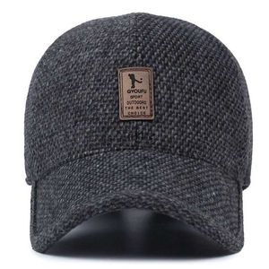 Ball Caps NEUE Warme Winter frühling Verdickte Baseball Kappe Mit Ohren Männer Baumwolle Hut Snapback Hüte Ohrenklappen Für Männer hut YQ240117