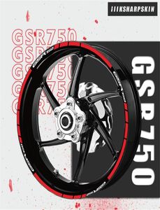 Настраиваемые защитные наклейки на обод мотоцикла, цветные декоративные наклейки, персонализированная водонепроницаемая пленка для SUZUKI GSR750 GSR 1375713