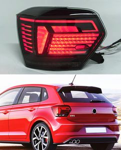Dynamic Turn Signal Tail Light for VW Polo LED Taillight 2019-2021 Rear Running Brake Reverse Lamp Car Accessories