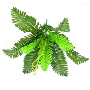 Decorative Flowers Artificial Persian Grass Green Simulation Plant Potted Fern Miniature Balcony Christmas Home Wall Decoration Props