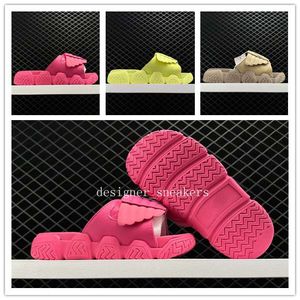 Designer Slides Slippers Slider Luxury Fashion Womens Slipper Slide Platform Shoes Sandals Beach Shoes Hot Pink khaki Green With Box