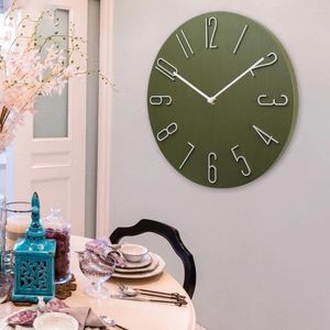 Wall Clocks 12In Minimalist Analog Quartz Clock Large Number Home Decoration Luxury Plastic Creative