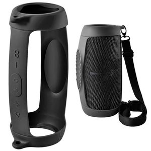 For Charge 5 Bluetooth Speaker Silicone shoulder strap Portable Mini Wireless Outdoor Waterproof Subwoofer Speakers Support TF USB Card