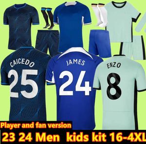 Kit per bambini adulti 2020 2021 Kante Abraham Mount Lampard Odoi Jorginho Pulisic Soccer Jersey 2020 2021 Camicia da calcio Giroud Wilnan