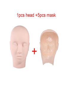 5pcs skin with 3D Silicone Face Tattoo Practice Skin eyebrow lips eyeline Fake practice Skins For Permanent Makeup Practice tattoo4674754