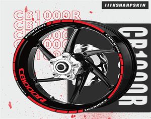 Motorrad-Innenfelgen-Dekorationsaufkleber, reflektierende Logos und Abziehbilder, Streifen-Sonnenschutzband für Honda CB1000R CB 1000R9211369