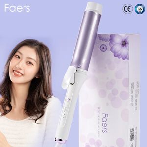 40mm Hair Curlers Negative Ion Ceramic Care Big Wand Wave Styler Curling Irons 3 Temperatures Fast Heating Styling Tools 240116