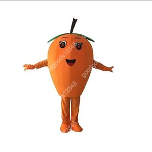 Orange Mascot Costumes Christmas Cartoon Character Outfit Suit Character Carnival Xmas Halloween vuxna storlek födelsedagsfest utomhus outfit