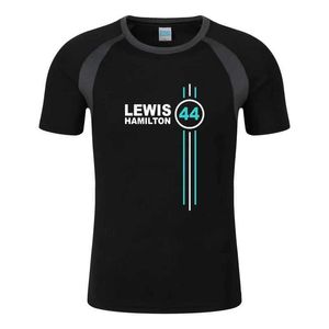 Driver F1 Lewis Hamilton Digital 44 2022 MARZEM MODY MODY MODY SAME T-shirt bawełniany raglan krótkie rękawe O-szyja Tops