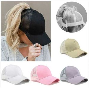 Bonés de bola quente boné de beisebol masculino casquette femme boné de beisebol rabo de cavalo chapéu de verão feminino sol esporte malha chapéu snapback hip hop chapéu yq240117