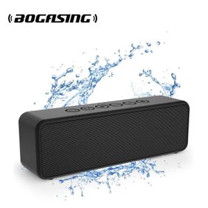 Bookshelf Speakers BOGASING M6 Portable Wireless Bluetooth Speaker 30W Better Bass 24-Hour Playtime Outdoor IPX6 Waterproof Micro SD for All Phone