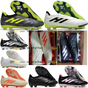 Gift Bag Quality Football Boots Copa Pure FG Laceless Soccer Cleats Mens Firm Ground Limited Edition Leather Outdoor Training Football Shoes Botas De Futbol US 6.5-11