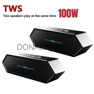 Alto-falantes portáteis Xdobo Interconexão de máquina dupla de alta potência 100W Alto-falantes Bluetooth estéreo de alta fidelidade Home Theater Subwoofer Alto-falante para jogos J240117