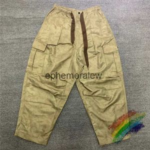 Herren Jeans Kapital Kountry Hosen Männer Frauen 1 1 Hohe Qualität Armee Grün Camouflage Crinkleed Cargo Hosen Elastische Kordelzug Casual Hosenephemeralew