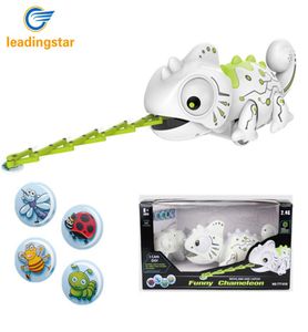 RCtown Remote Control Chameleon 24GHz Pet Intelligent Toy Robot For Children Kids Birthday Gift Funny Toy RC Animals Y2003174597598