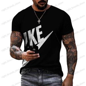 Camisetas masculinas novo verão harajuku nova marca quente moda masculina 3d camiseta casual respirável camiseta masculina esportes de grandes dimensões casual topo t240117